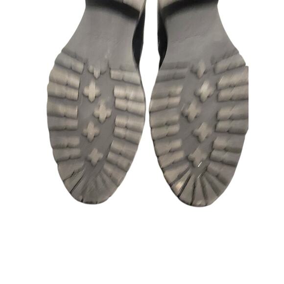 Massimo Dutti Leather Ankle Boots Oxford Women's Sz 8/39 Black Brogue Wingtip - Picture 10 of 12